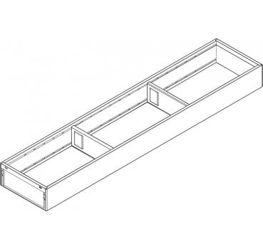 AMBIA-LINE Rahmen, für LEGRABOX/MERIVOBOX Schubkasten, Stahl, NL=650 mm, Breite=100 mm, ZC7S650RS1